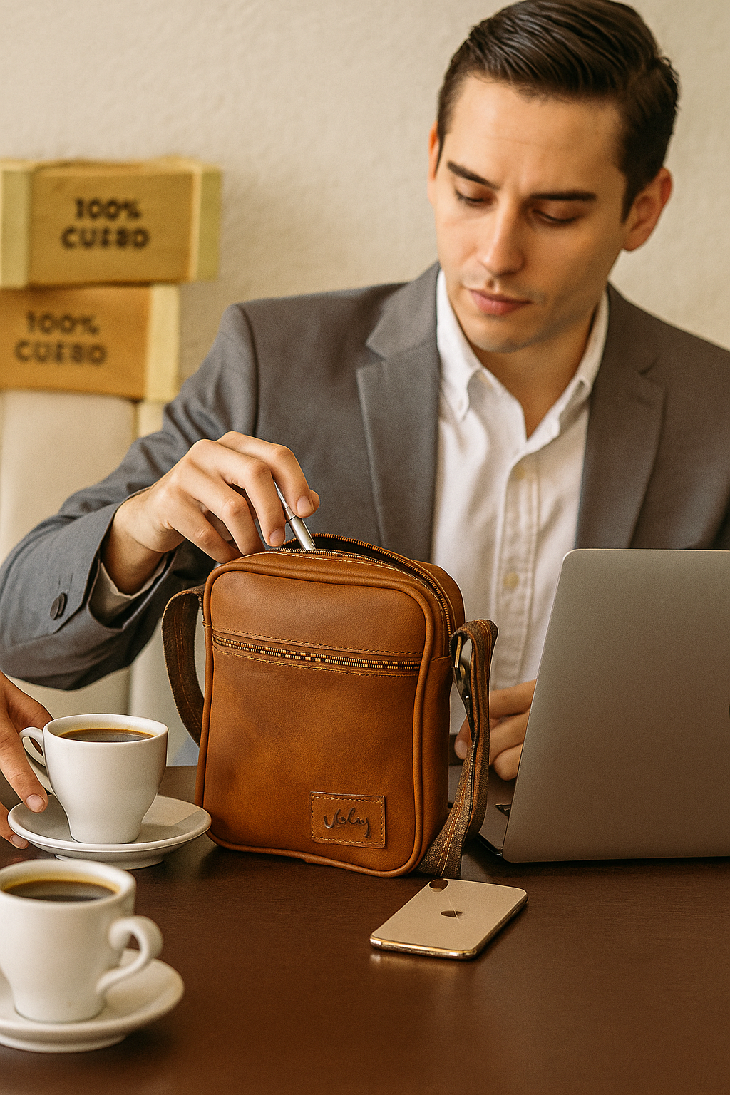 🔥 ¡Oferta! - CARRIEL CUERO PREMIUM VLZ