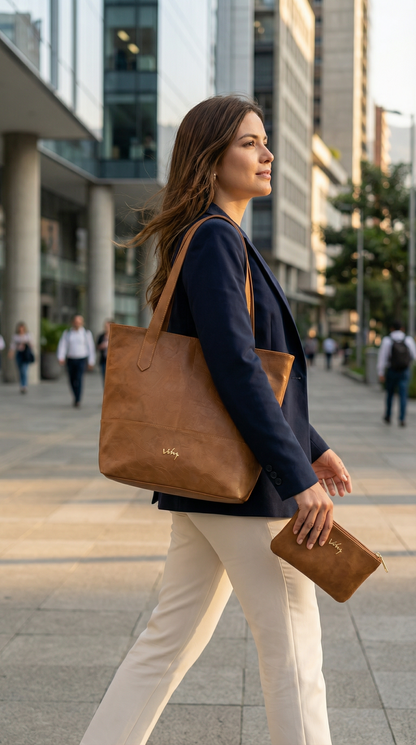 🔥Durabilidad 10 años - BOLSO AURA VÉLEZ CUERO PREMIUM + Regalo MONEDERO