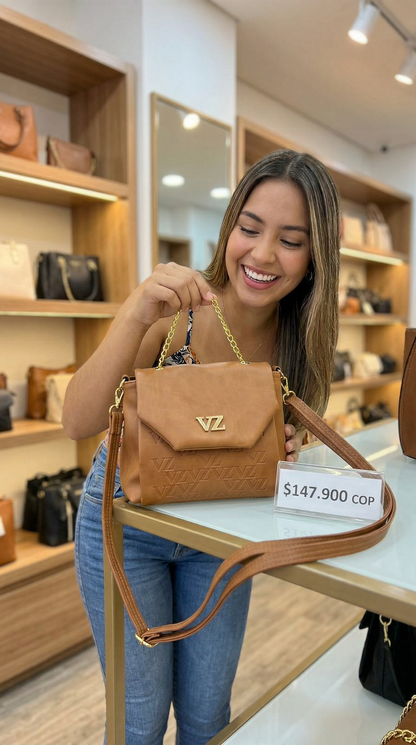 🔥Durabilidad 10 años - BOLSO ELEVA VÉLEZ CUERO PREMIUM