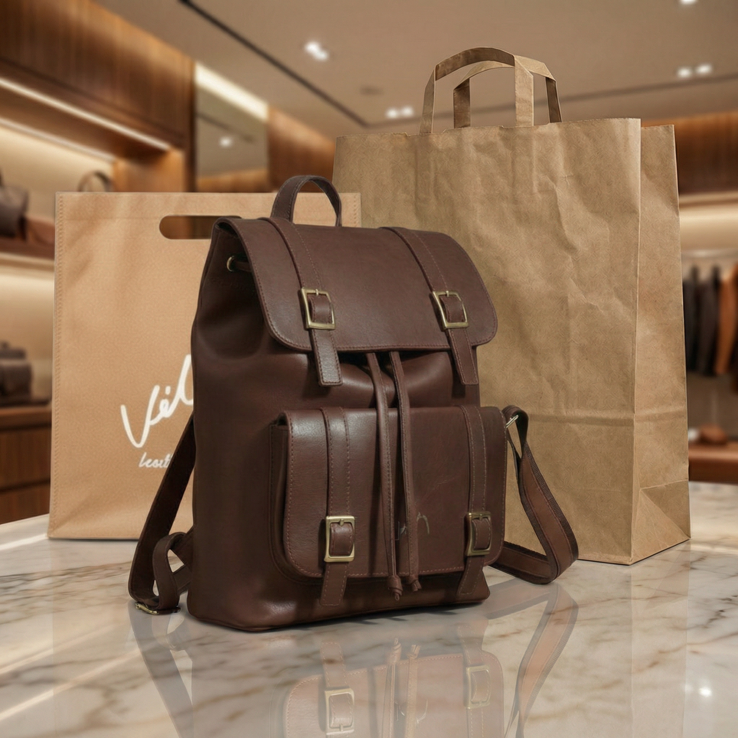 🔥 Liquidación – Morral de Cuero